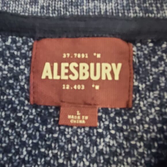 Alesbury Blue 1/4 zip sweater sz Large Stitch Fix Normcore Cozy Business casual - Picture 5 of 8
